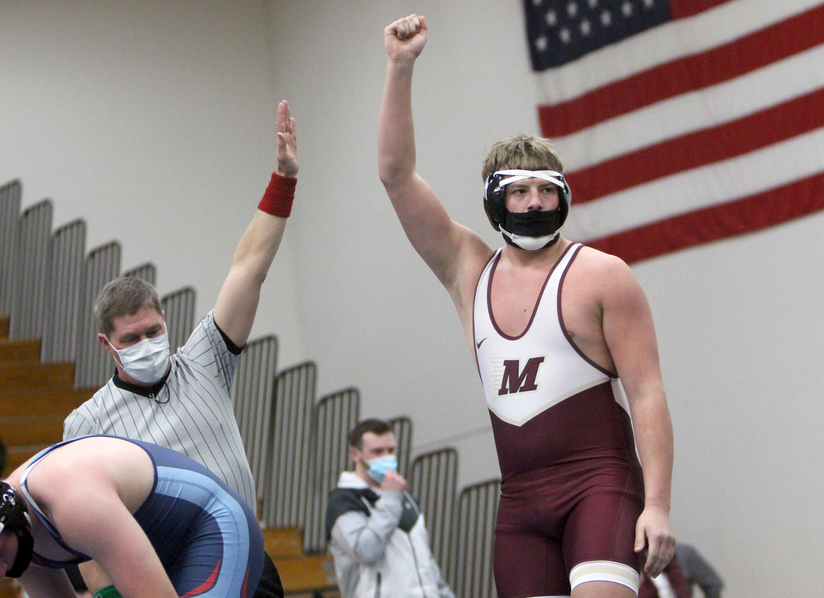 Division 1 prep wrestling sectionals at Eau Claire North 1-30-21